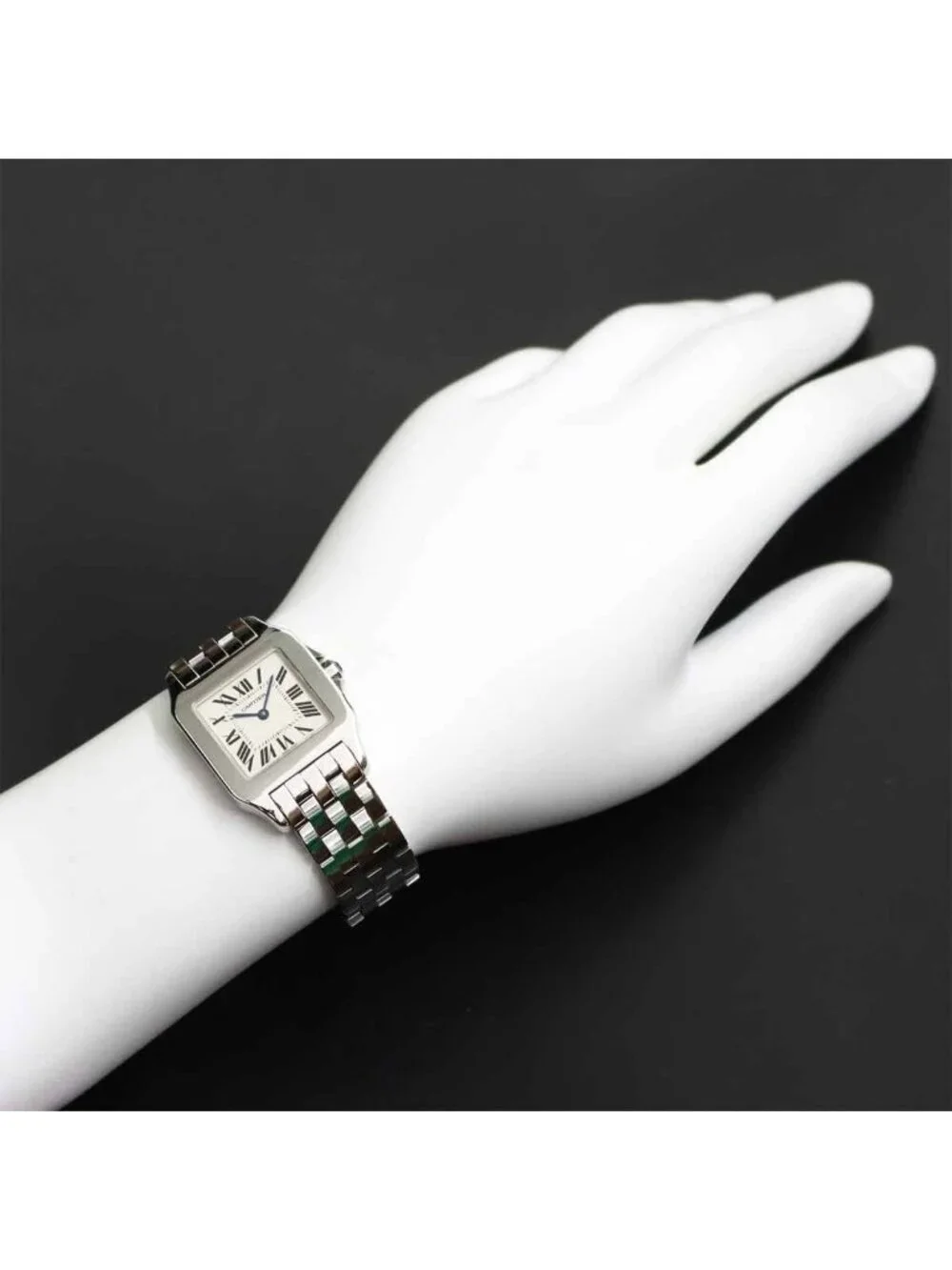 Cartier Santos Demoiselle LM Boys Watch Ivory Quartz
